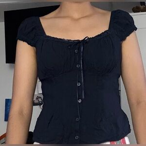 Hollister Navy Blue Top
